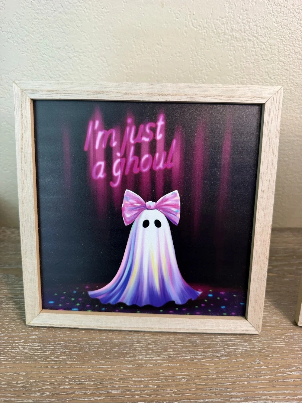 Target Bullseye Halloween Ghost Pictures,8 x 8, Tabletop or Wall, New